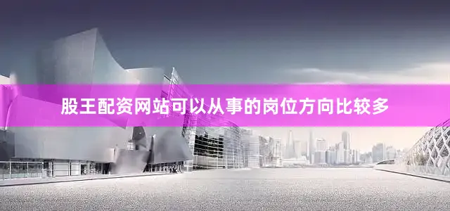 股王配资网站可以从事的岗位方向比较多